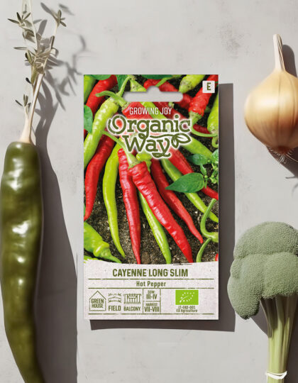 Chilipippuri luomusiemenet 'Cayenne Long Slim'