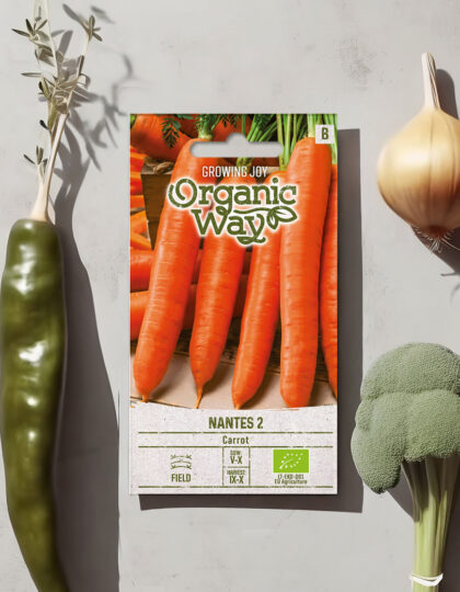 Luomuporkkanan siemenet 'Nantes 2'