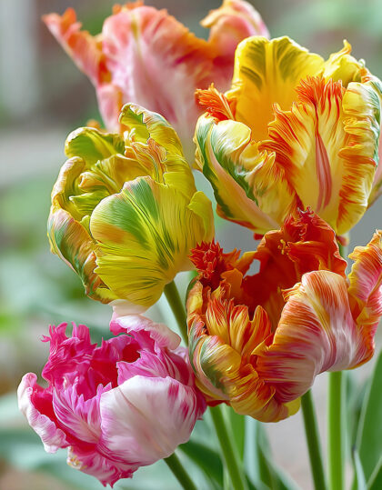 Papukaijatulppaani-sekoitus 5 kpl